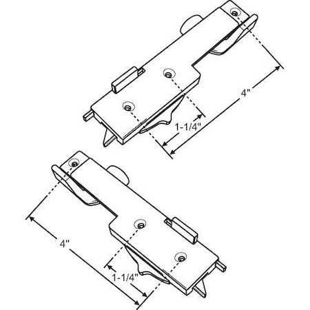 Strybuc Tilt Latch Sweep Lock Set 50-1258WA
